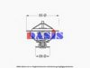 AKS DASIS 751961N Thermostat, coolant